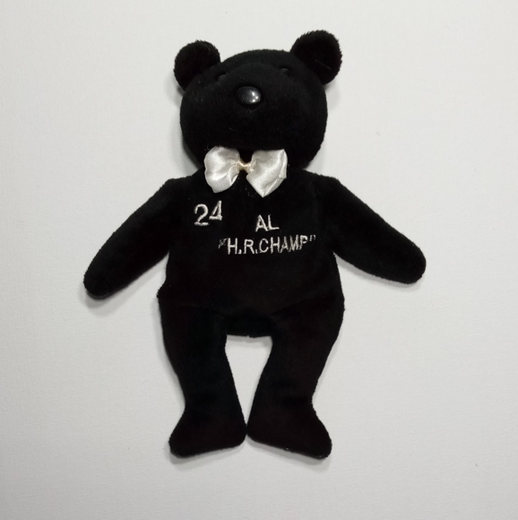 1998 Salvino's Bammers Black Tuxedo #24 Ken Griffey Jr Beanie Bear - Picture 6 of 6